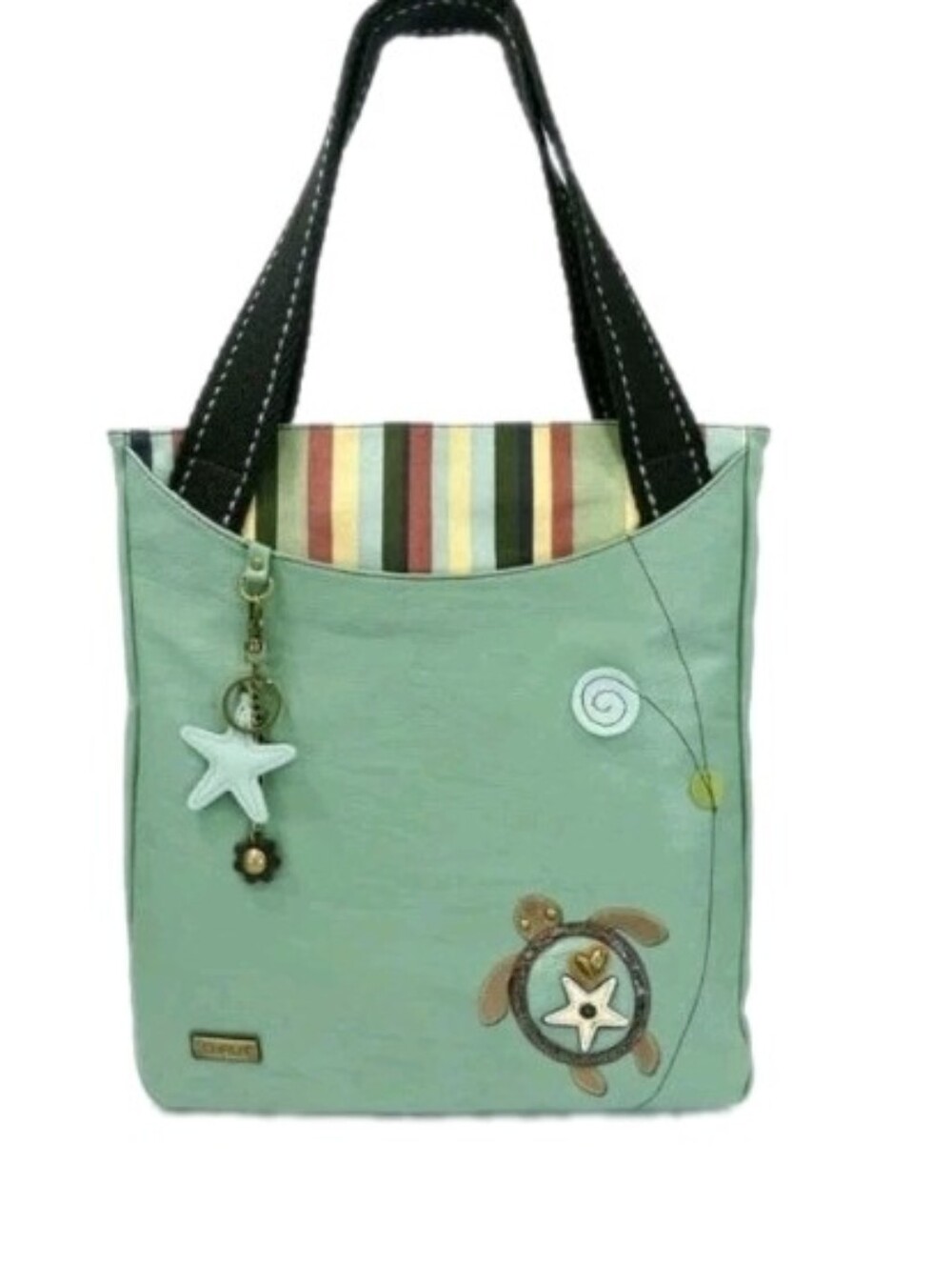 Charla Women's Faux Leather Turtle Tote Bag Purse